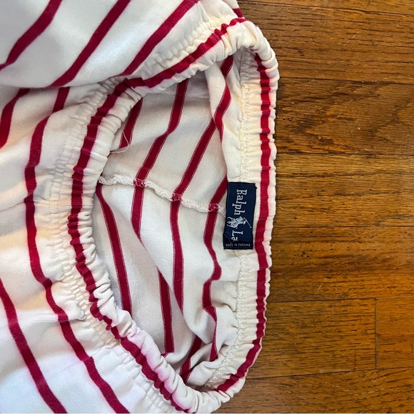 Ralph Lauren Woman’s pajama sweatpants Red and White Striped Bottoms - Picture 3 of 5